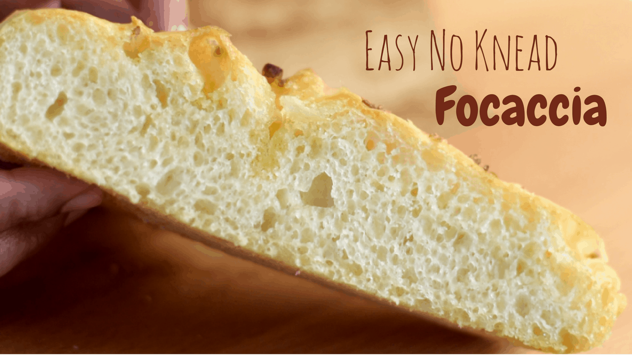 EASY No-Knead Focaccia Bread