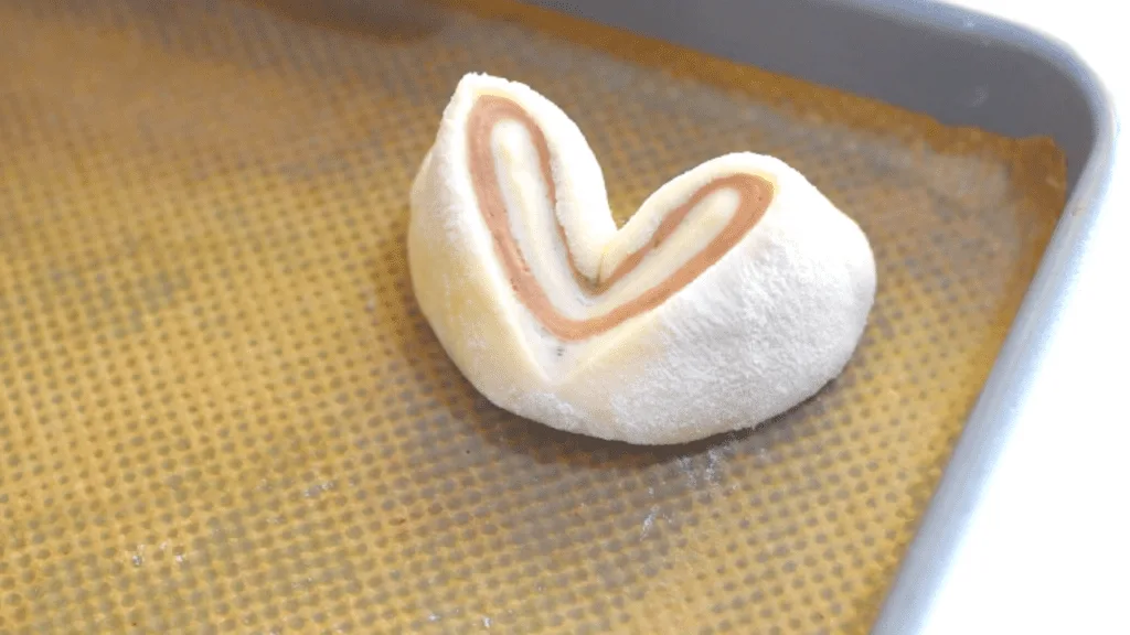 Heart shaped dinner rolls
