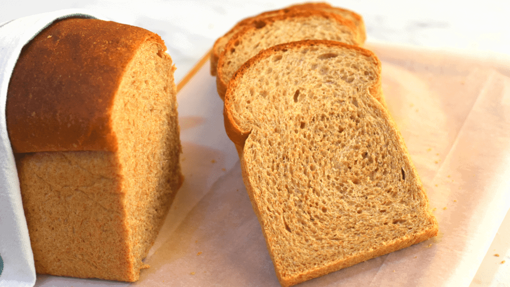 Brown bread recipe which uses both whole wheat flour and all purpose flour to prevent any chance of dough not rising.