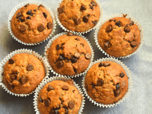 Easy Banana Chocolate Chip Muffins With Yogurt Merryboosters