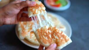 cheese stuffed flatbread recipe