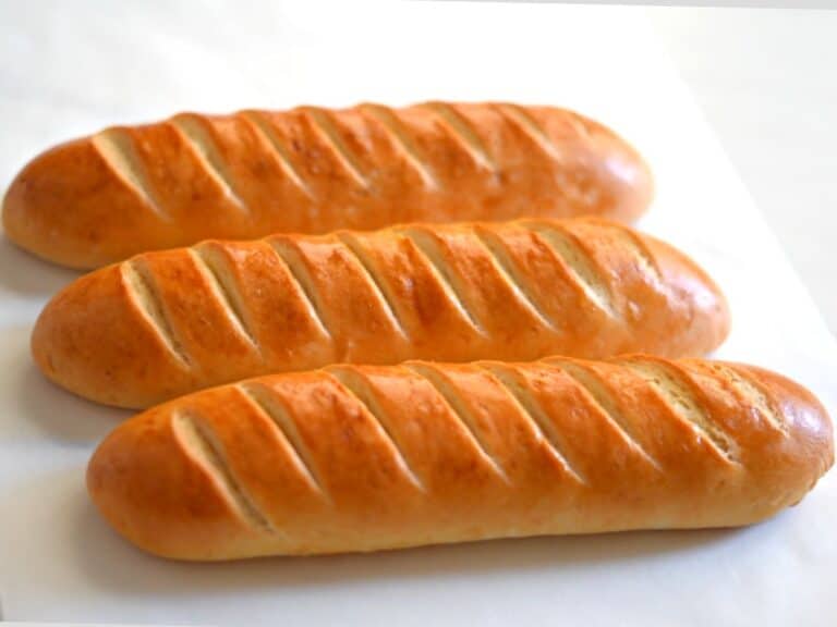 Soft French Bread Recipe (Easy No Knead Soft Baguette)