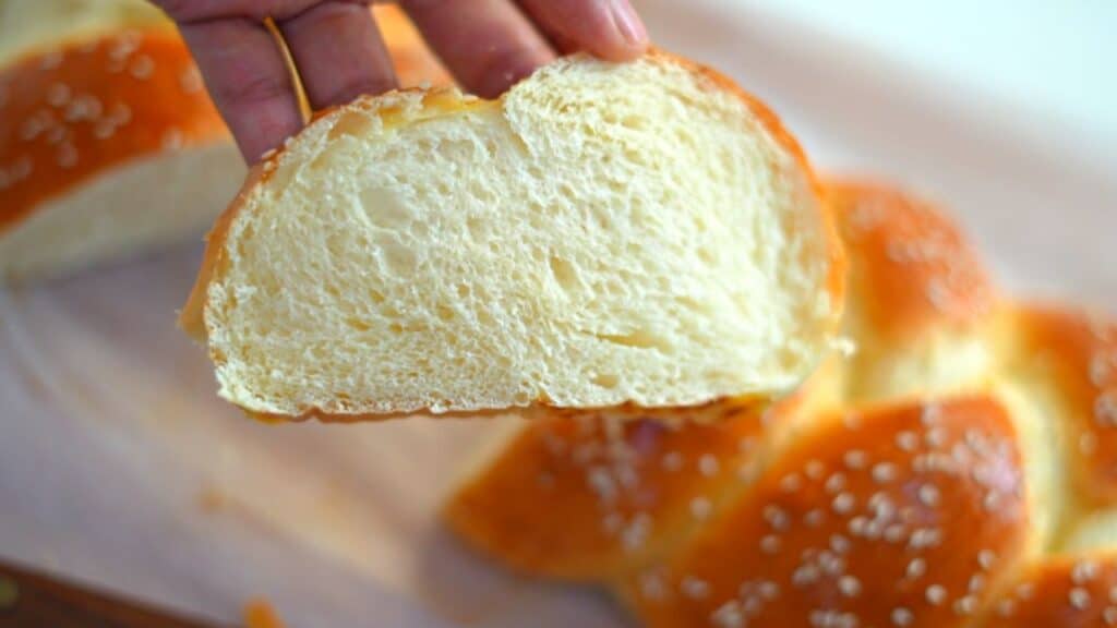 soft braided bread