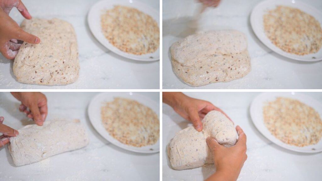 shaping healthy sourdough bread