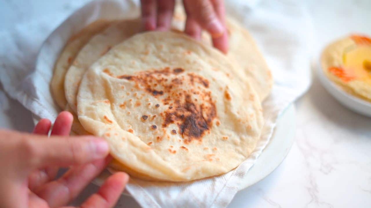 Sourdough Flatbread Recipe (soft and chewy)