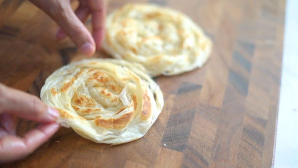 Indian layered flatbread
