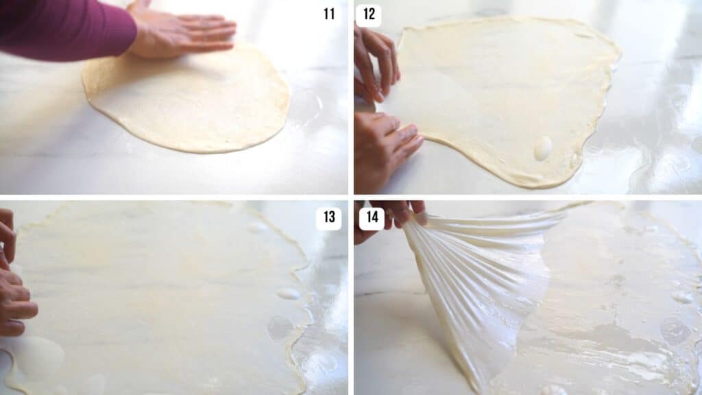 how to shape malabar paratha
