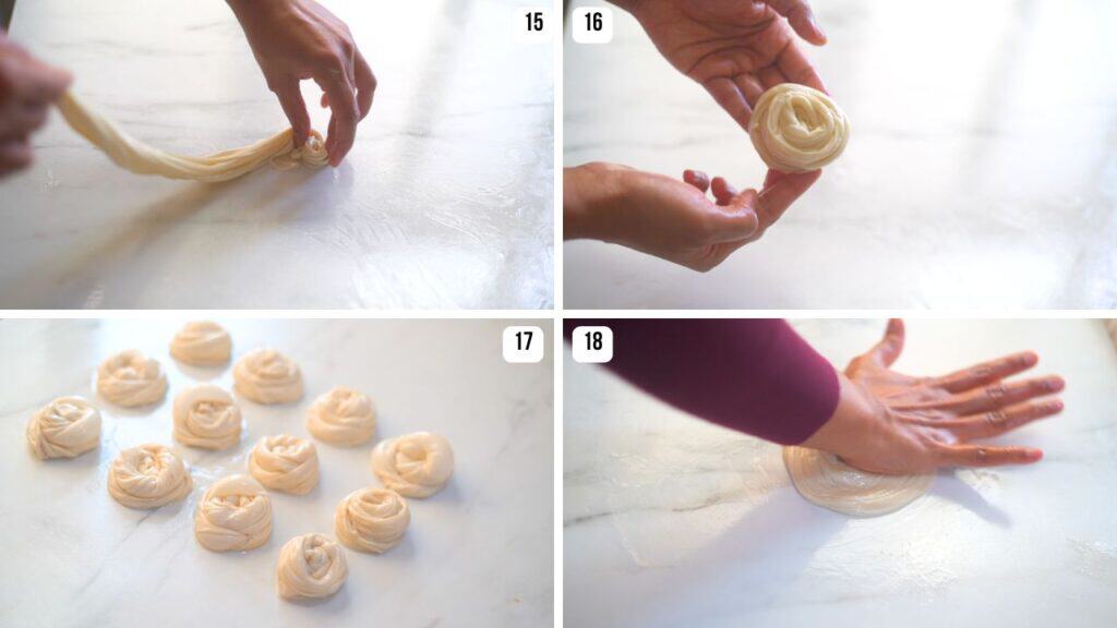 making layered flatbread