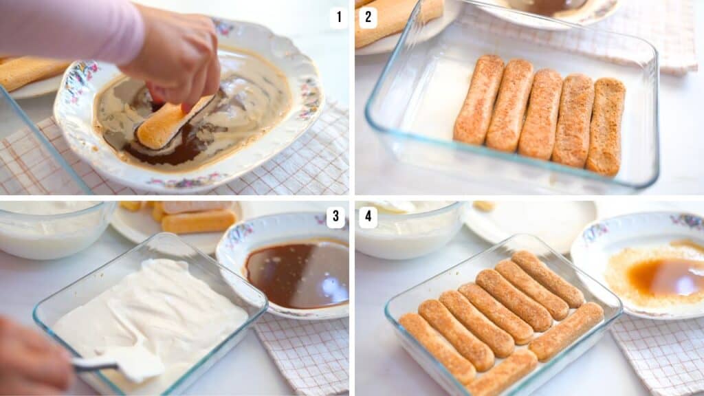 assemble the tiramisu