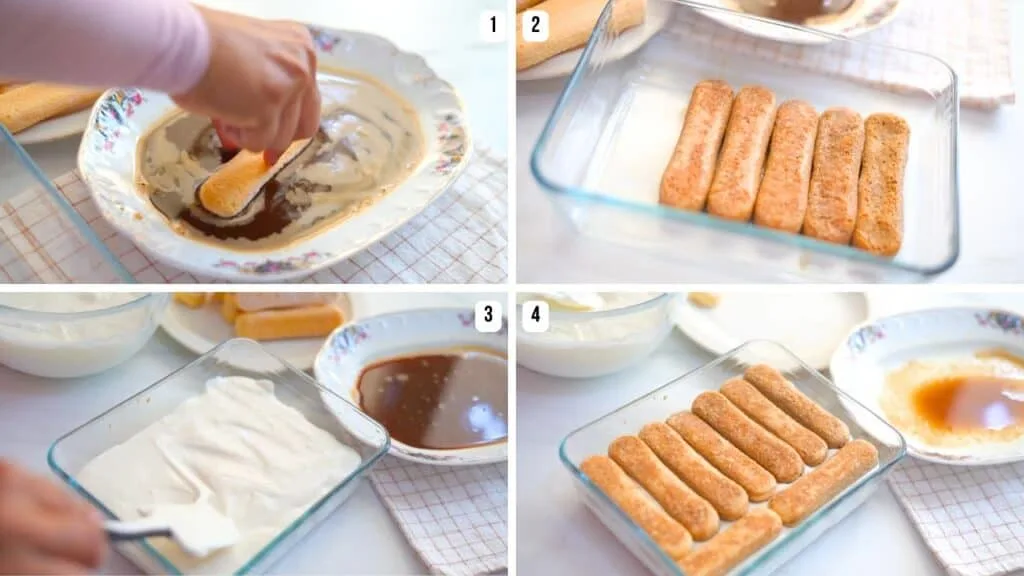 assemble the tiramisu