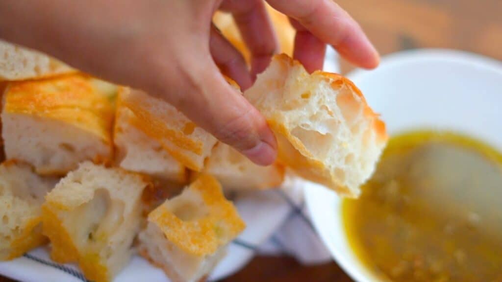 homemade focaccia