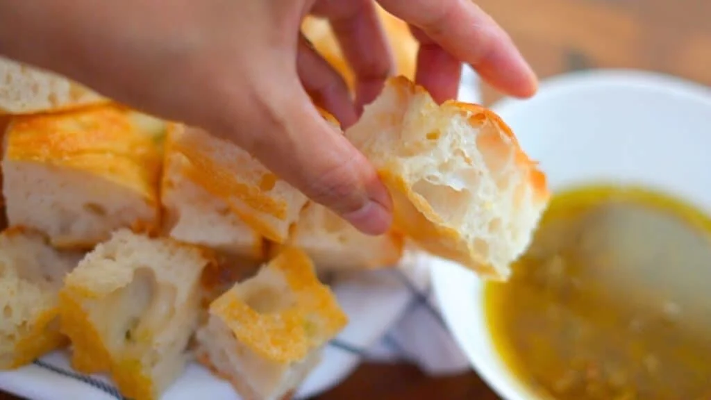 homemade focaccia