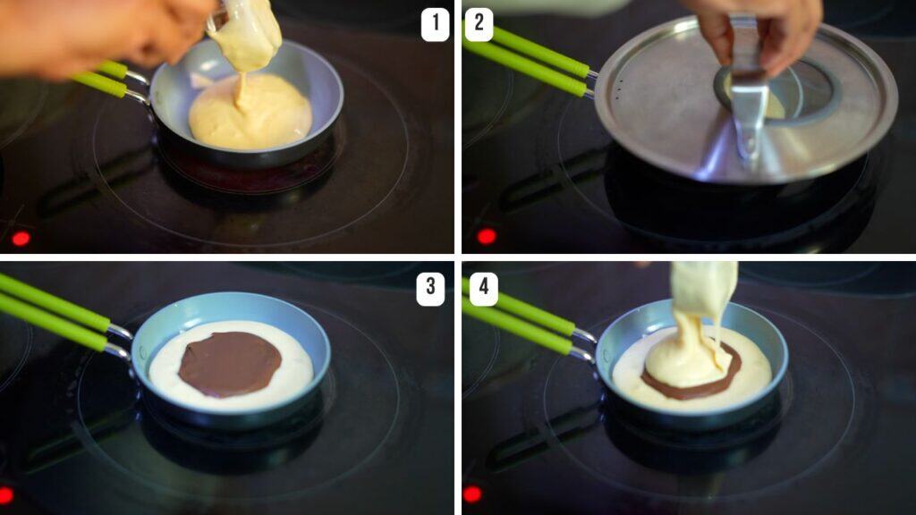 how to cook nutella stuffed pancakes