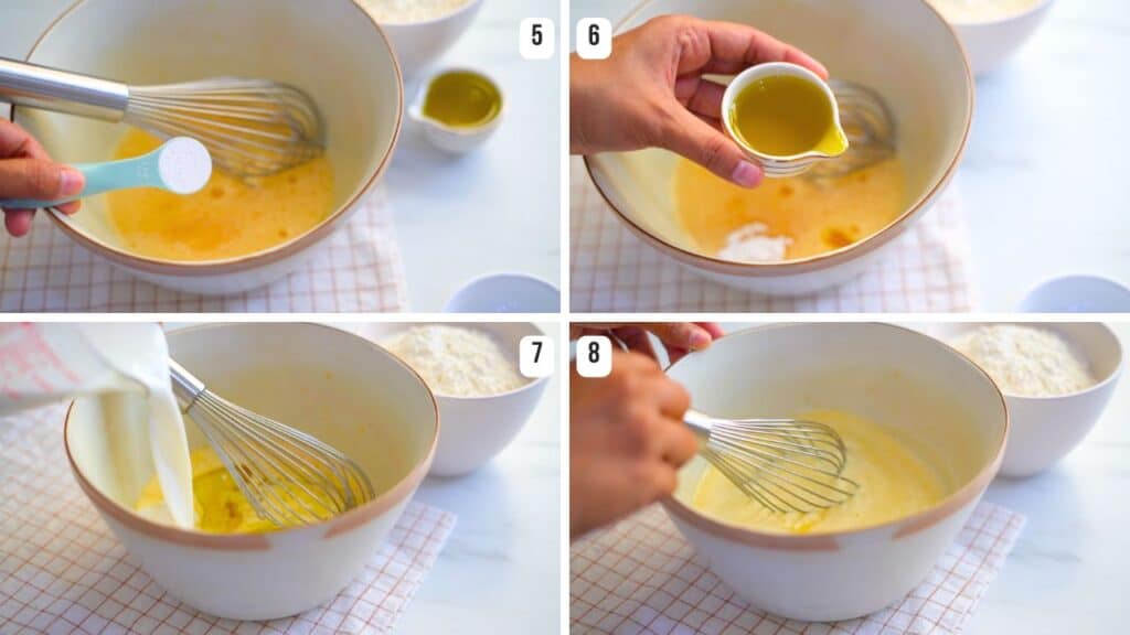 how to make nutella pancake batter