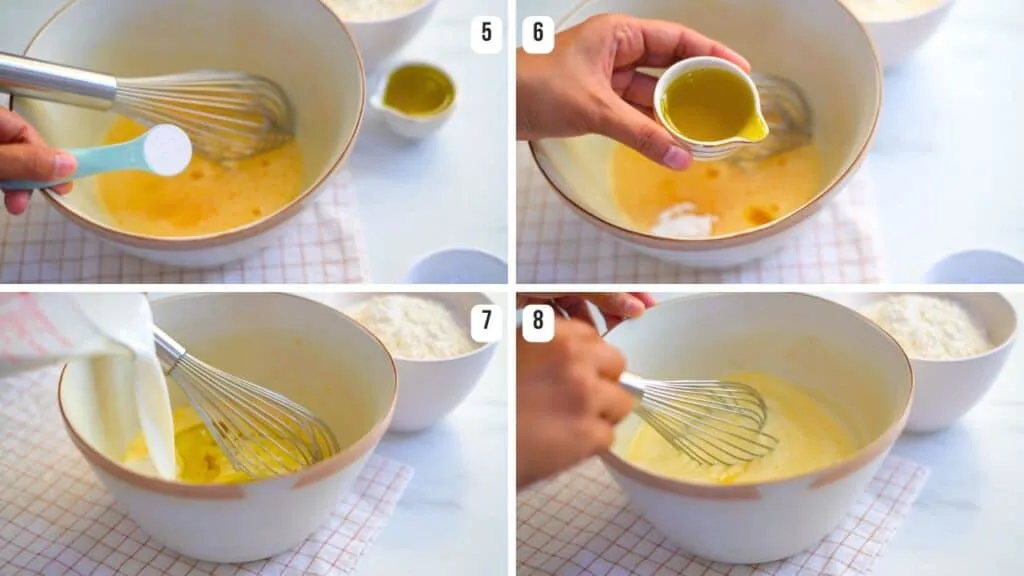 how to make nutella pancake batter