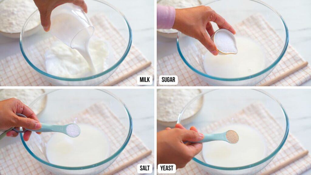 Custard Pastry ingredients