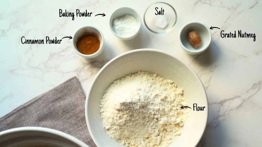 ingredients for making mini carrot cake