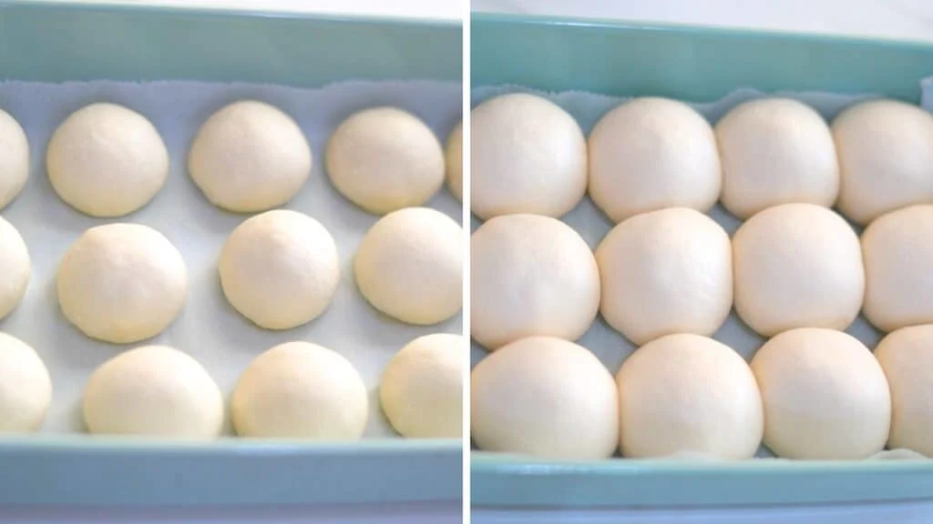 proofing sourdough dinner rolls