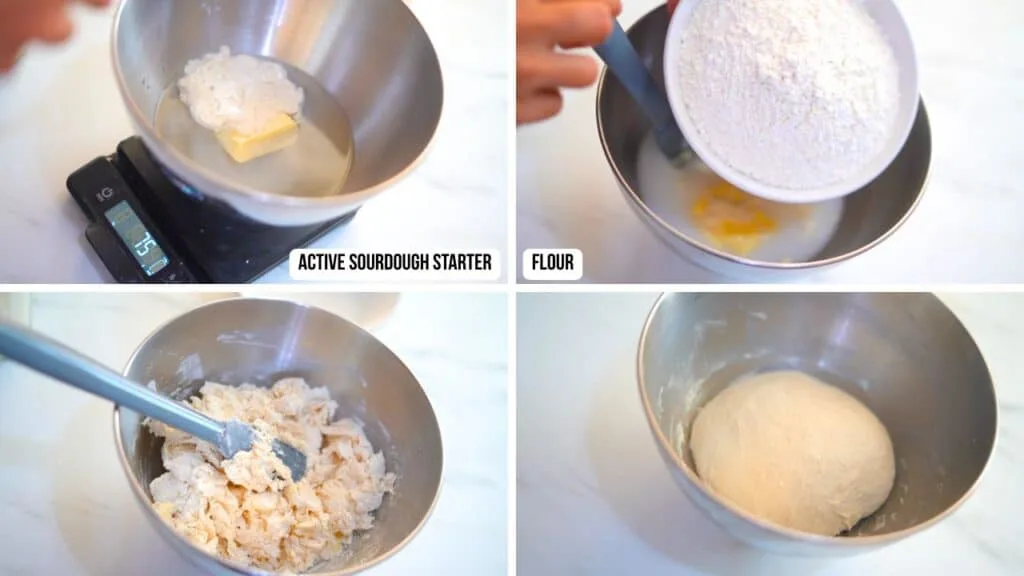 sourdough bread rolls ingredients