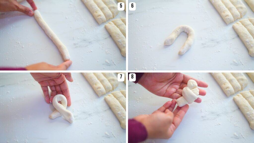 how to make knot for garlic knots