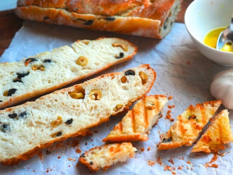 Easy Olive Baguette Recipe (Only 5 Ingredients)