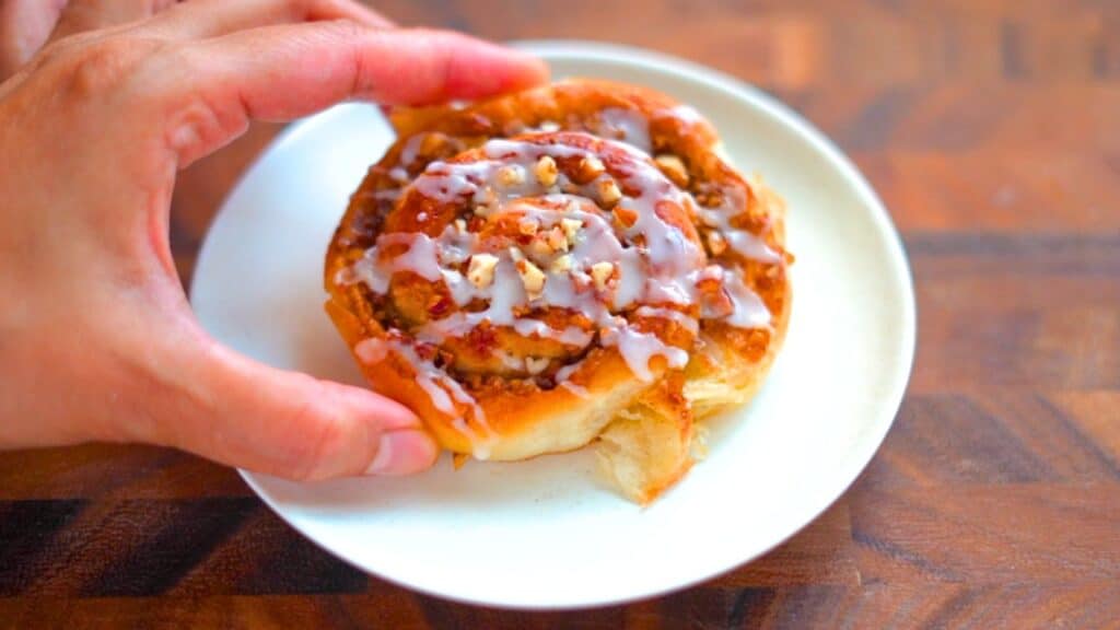 flaky pecan danish pastry