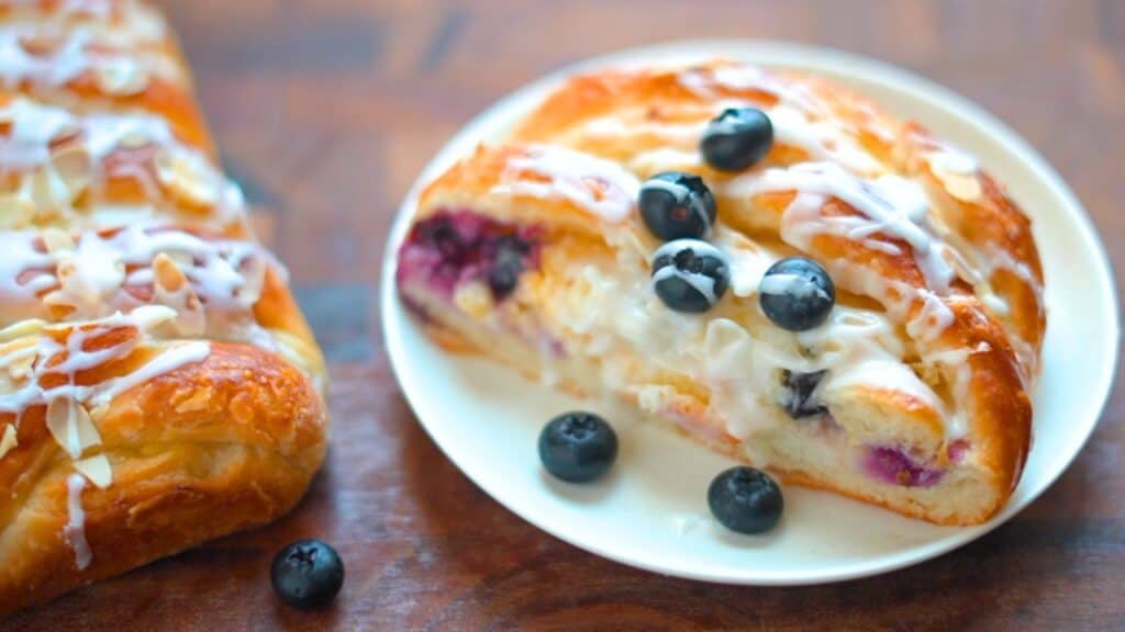 Braided Blueberry Cheese Danish