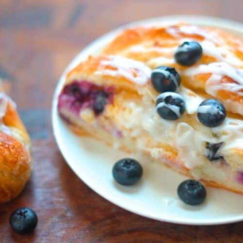 Braided Blueberry Cheese Danish