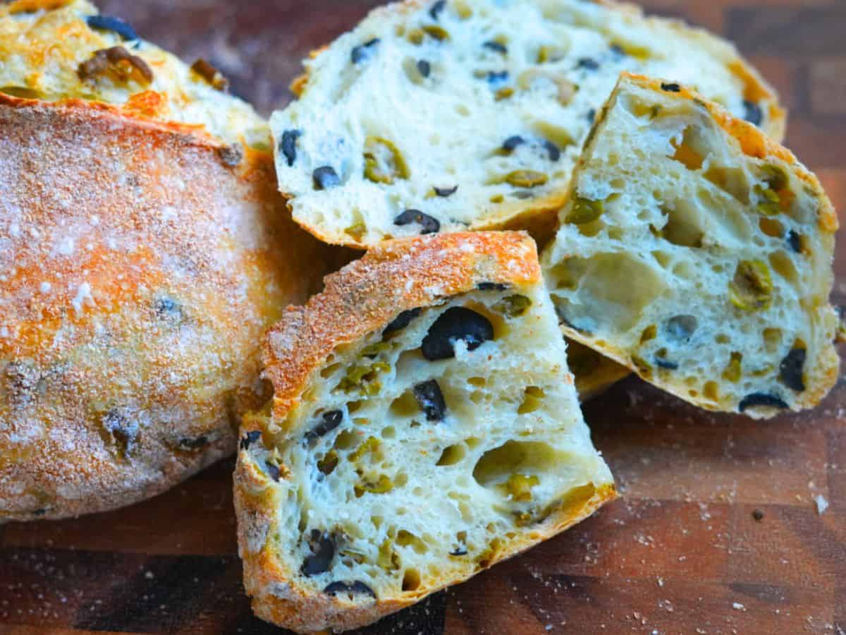 Italian olive bread recipe featured image