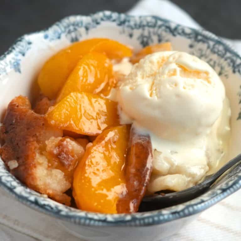 Cast Iron Peach Cobbler Recipe
